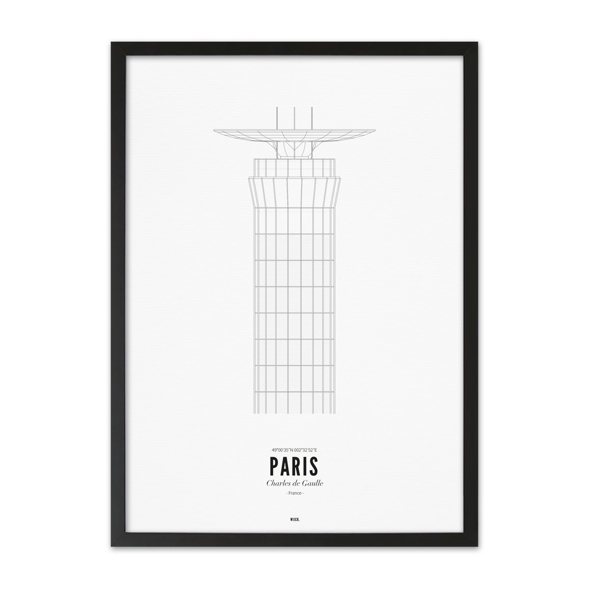 Poster van Charles de Gaulle Airport | WIJCK. 